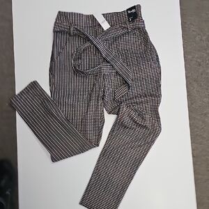 New York & Company Women's Checkered Pants - Black and White. P#8